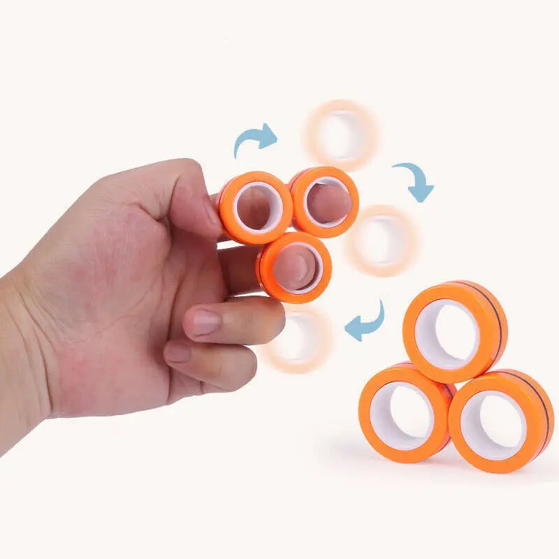 

Strong Magnetic Magic Ring Gyro Fingertip Pressure Relief