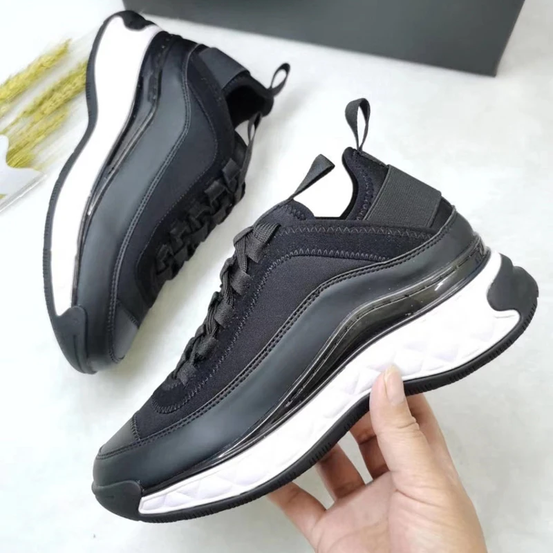 

Women Sport Sneakers Ladies White Chunky Sneakers Female Brand Platform Shoes Real Leather Sneakers Woman Soft Sneakers Trainers