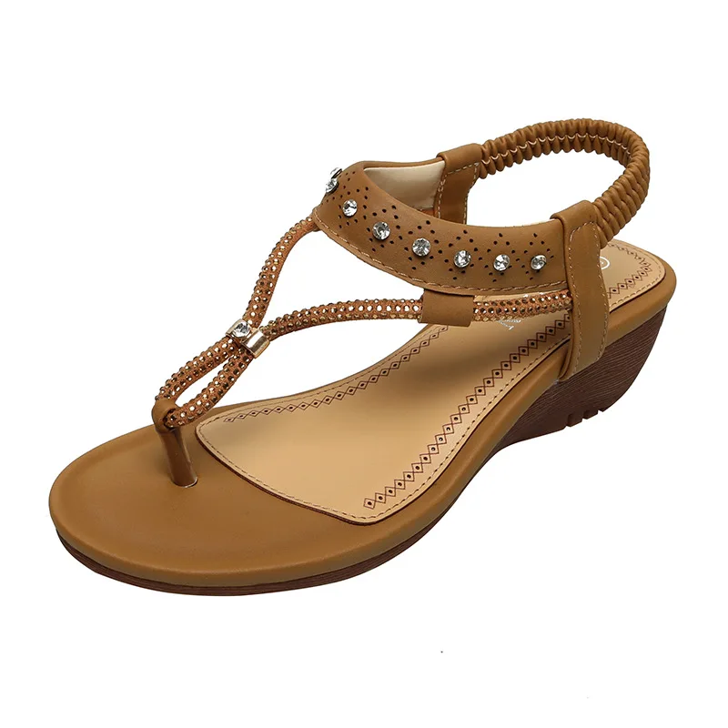 

Fashion Summer Shoes Woman Slip On Fashion Sandals Open Toe Sandals Ladies Wedge Sandals Plus Size