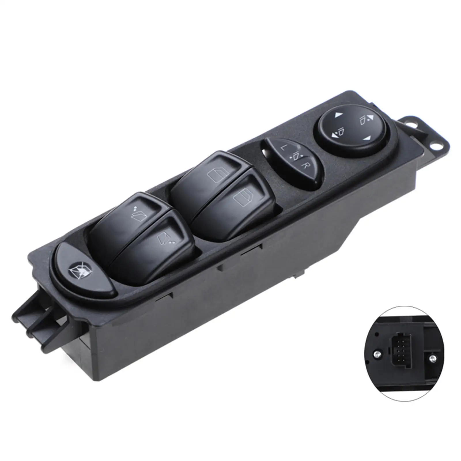 

Оконный переключатель левый Вождение черные пластиковые аксессуары Главное управление подходит для Mercedes W639 06-2012 A6395451313 6395451313