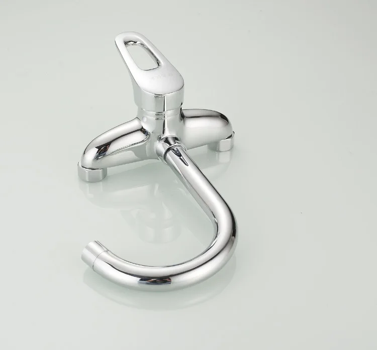 Модный кухонный кран горячей и холодной воды полированный хромированный