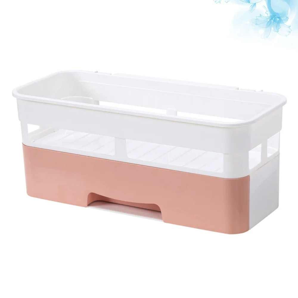 

1Pc Storage Rack Punch Free Storage Stand Practical Soap Shampoo Cosmetic Shelf Holder Organizer for Home Bathroom)
