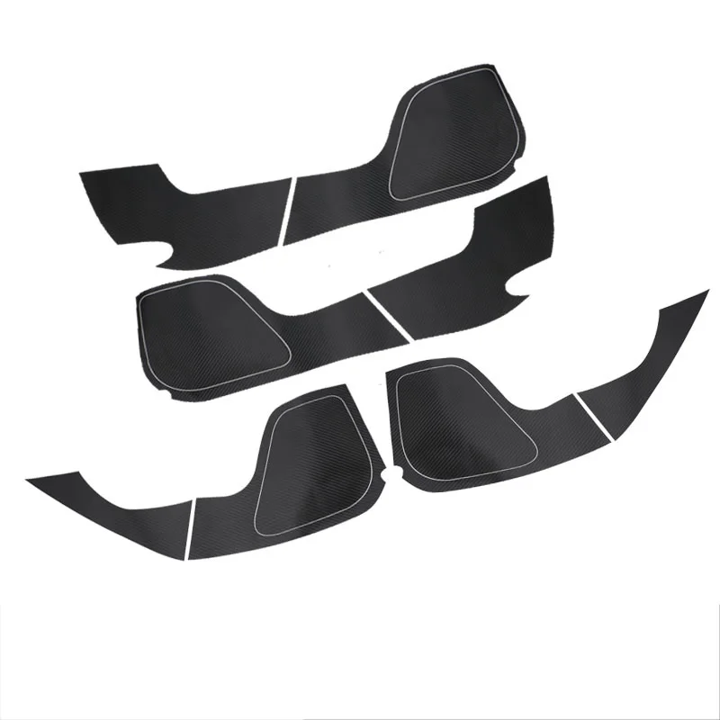 Lsrtw2017 углеродное волокно ПВХ автомобильная дверь анти-удар наклейка пленка для