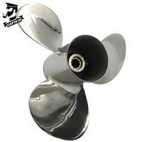 captain marine boat propeller 9 78x13 fit yamaha outboard engines 25hp 20hp 30 hp stainless steel 10 tooth spline rh 3 blades
