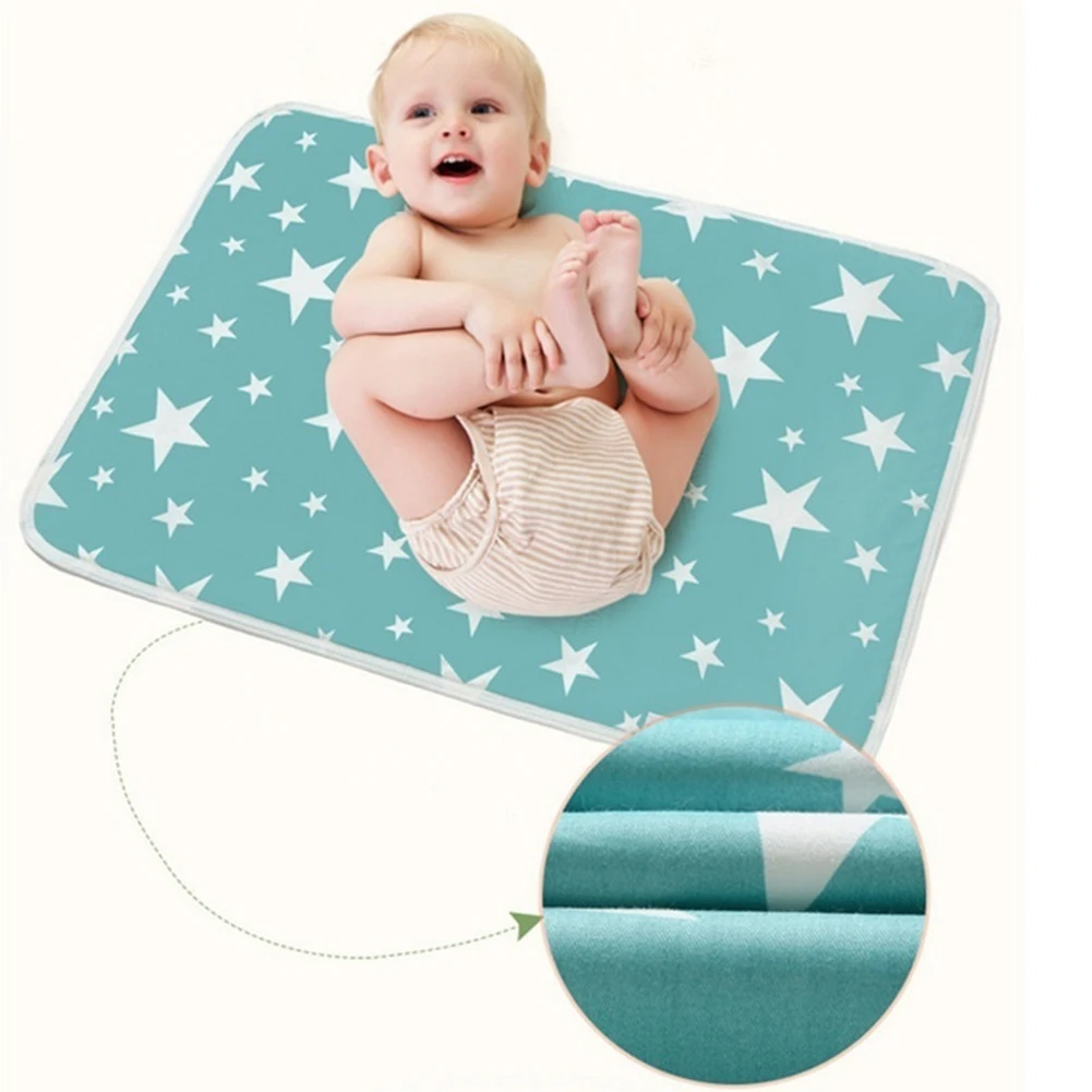 Baby Changing mat Portable Foldable Washable waterproof mattress children game Floor mats Reusable travel pad Diaper50*70cm | Мать и