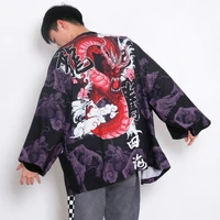 kimono man japanese clothes yukata male samurai costume haori obi beach mens kimono cardigan japanese streetwear jacket