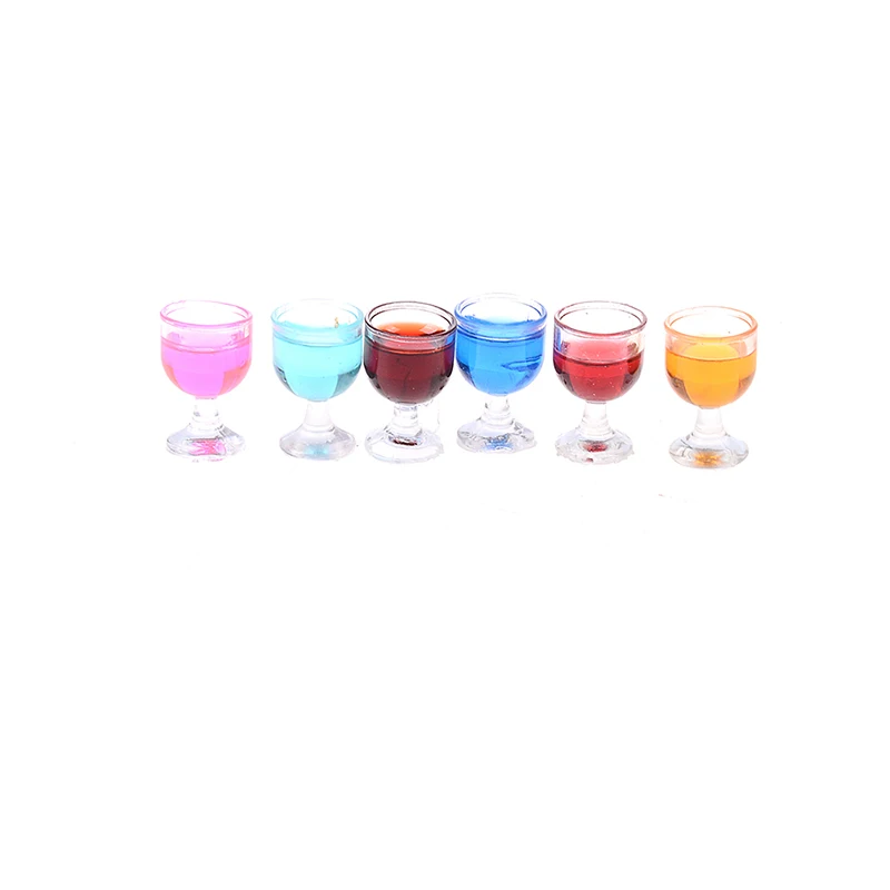 2 шт. мини-чашка красного вина имитация мебели бокал для украшения кукольного