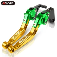 motorcycle adjustable extendable foldable brake clutch levers for kawasaki zrx1100 1999 2000 2001 2002 2003 2004 2005 2006 2007