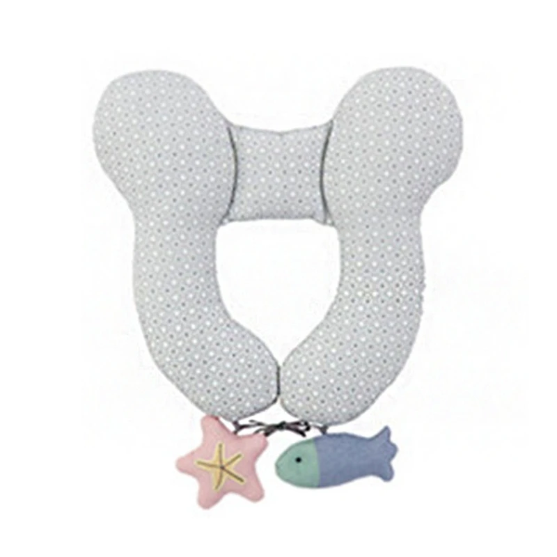 

Детская мягкая хлопковая дорожная подушка, поддерживающая подушка для головы и шеи для младенцев, головные уборы для коляски