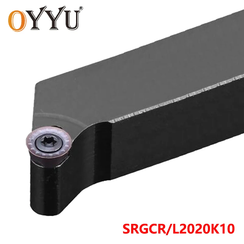 

OYYU SRGCR SRGCL 2020 Cutting Arbor SRGCR2020K10 SRGCL2020K10 Cabride Inserts External Turning Toolholder Lathe Cutter Shank CNC