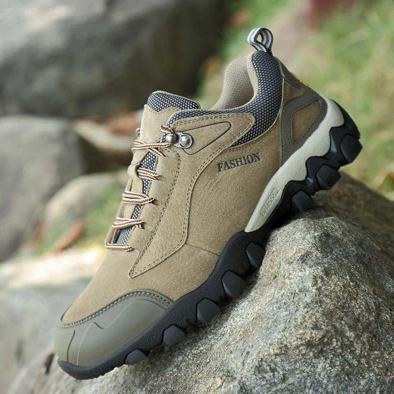 

2021 Men Winter Hiking Shoes Waterproof Mountain Climbing Boots Sport Trekking Trail Camping Shoes
