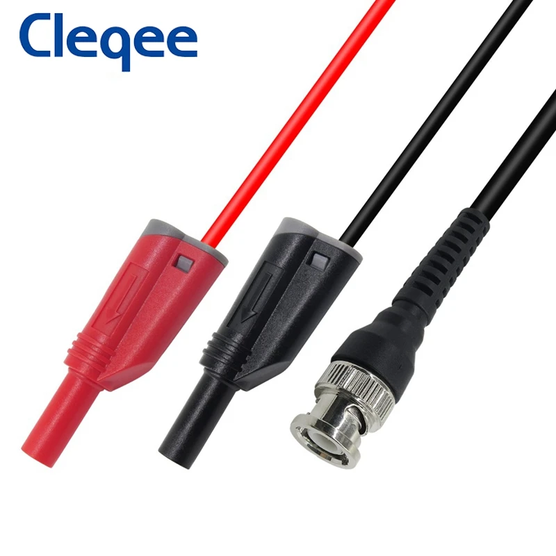 Cleqee P1010 BNC Q9 двойной 4 мм Штабелируемый заглушенный Банановый штекер с