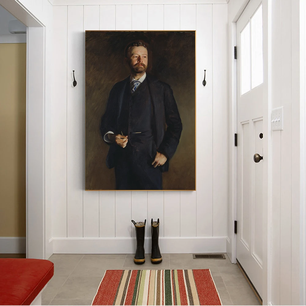 Картина маслом на холсте Citon Джон певец серебро Генри Кабот домик Художественный