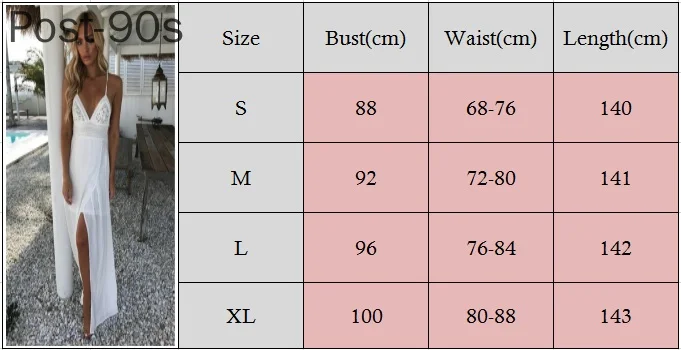 

Womens Ladies Boho Lace Split Long Maxi Dress Evening Party Dresses White Red Plus Size 2021