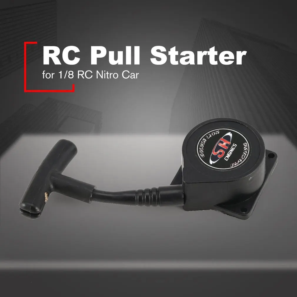 SH28 Pull Starter Handle Recoil Start Kit Engine for 1/8 Nitro Gasoline Fuel RC Cars Model Accessories | Игрушки и хобби