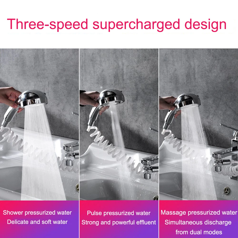 Смеситель для душа с распылителем сливной фильтр шланг раковины мытье волос душ