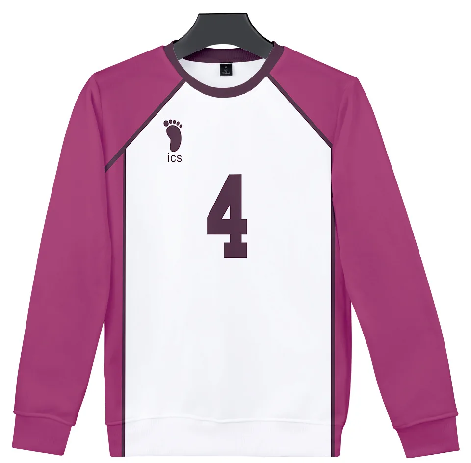 

haikyuu Men's O-neck Hoodies Long Sleeve Casual Sweatshirt Clothing