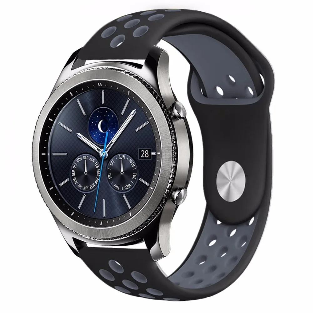 22 мм 20 спортивный ремешок для samsung galaxy Watch 46 42 gear S3 Frontier классический huami amazfit bip huawei