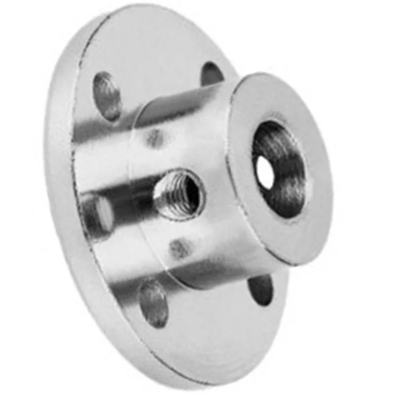 

GTBL 8mm Flange Coupling Connector, Rigid Guide Steel Model Coupler Accessory, Shaft Axis Fittings for RC Model Motors(4 Pack)