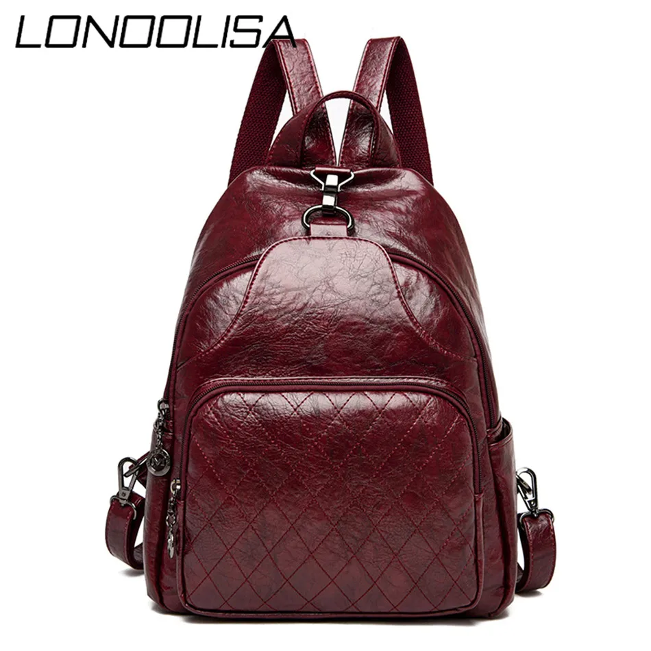 Новый Винтажный женский рюкзак высококачественные кожаные школьные сумки