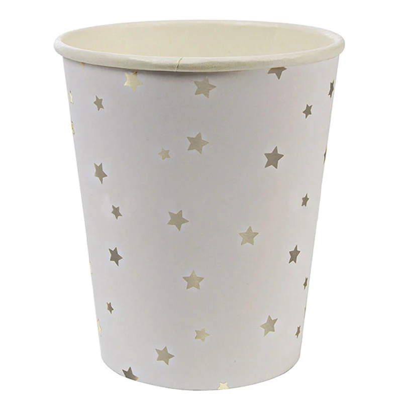 Белые одноразовые бумажные салфетки с принтом звезды свадебные украшения день