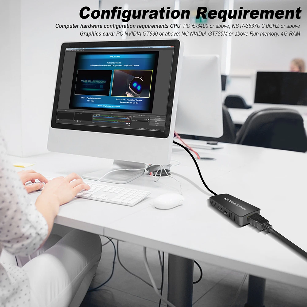 

USB Video Capture Card 4K HD 1080P HDMI Audio Device Video Recorder Game Laptop High Definition Acquisition Live Broadcasting