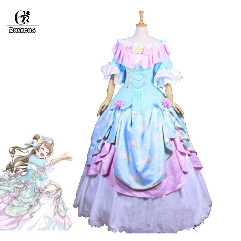 ROLECOS аниме Lovelive Minami koплери танцевальные вечерние платья для двора полный костюм