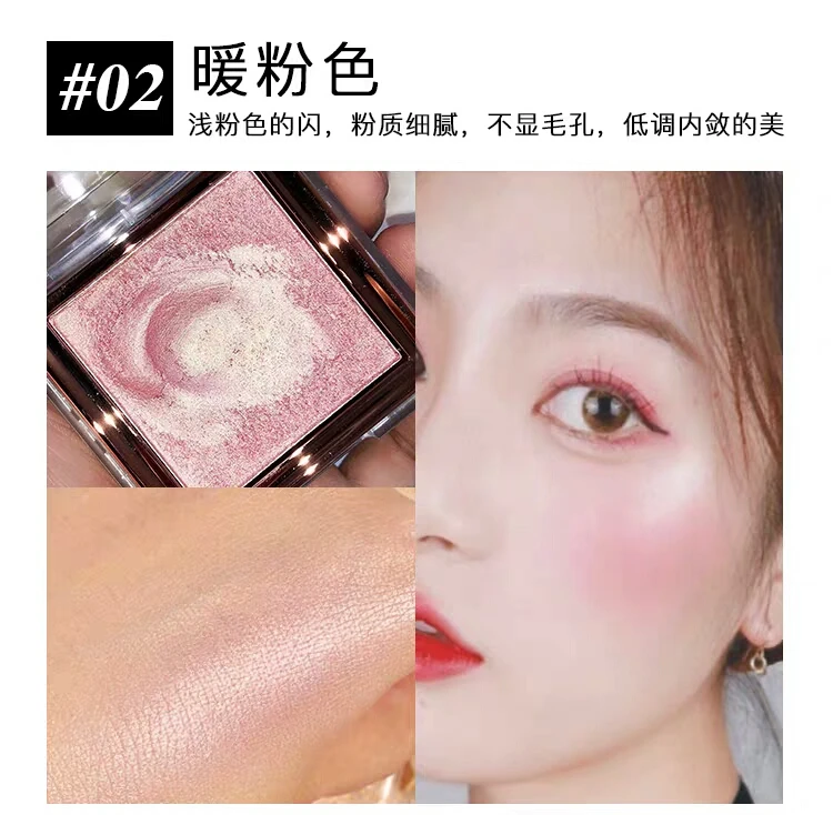 Пудра хайлайтер WodWod 3 цвета контур лица макияж Хайлайтер для лица|Бронзеры и