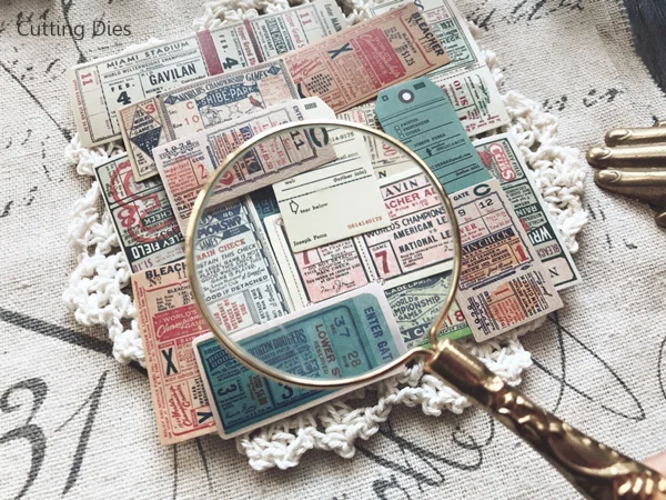 Винтажные бумажные стикеры 22 шт./лот с принтом автобусных билетов для рукоделия