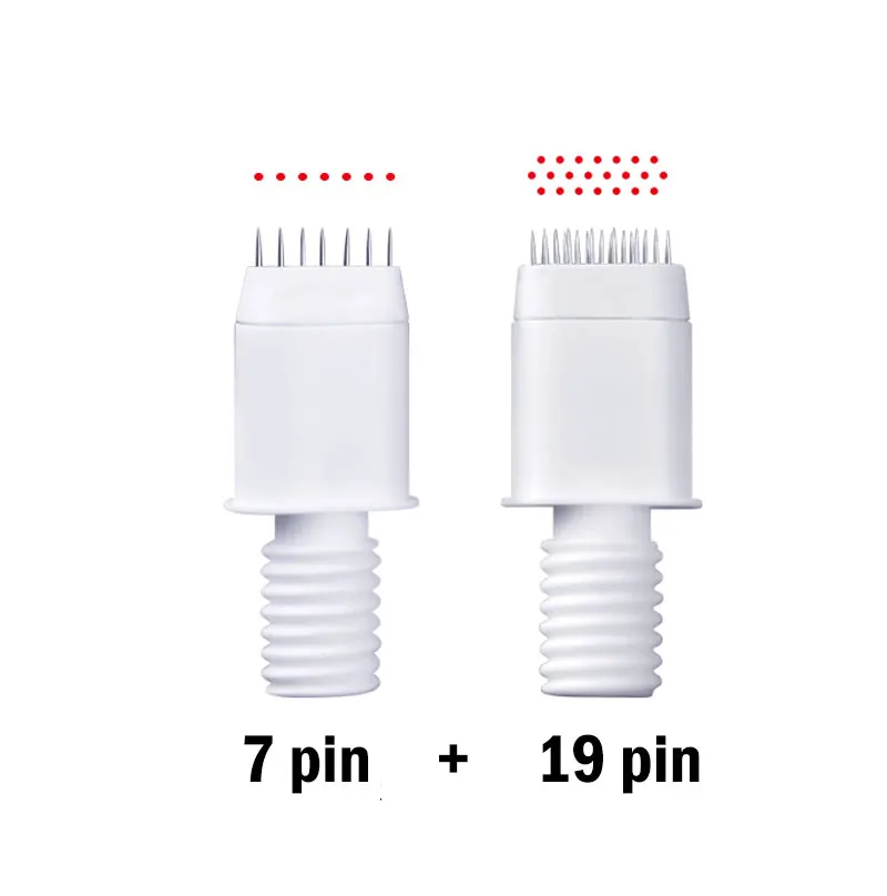 7pin and 9pin 5 шт. без косточек ручка-держатель игл иглы микроблейдинг тату лезвие свет кислородная игла для противотуманных брови и губы - Габаритные размеры: 7pin and 9pin