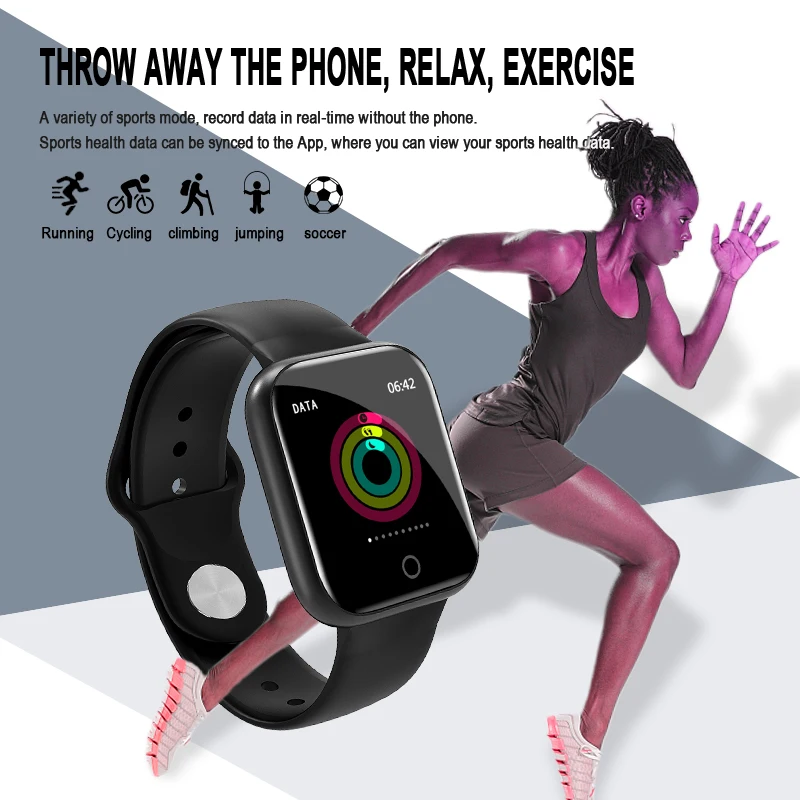 i5women fashion smart watch fitness tracker heart rate monitor blood pressure sport mode men wearable devices smartwatch 2020 free global shipping
