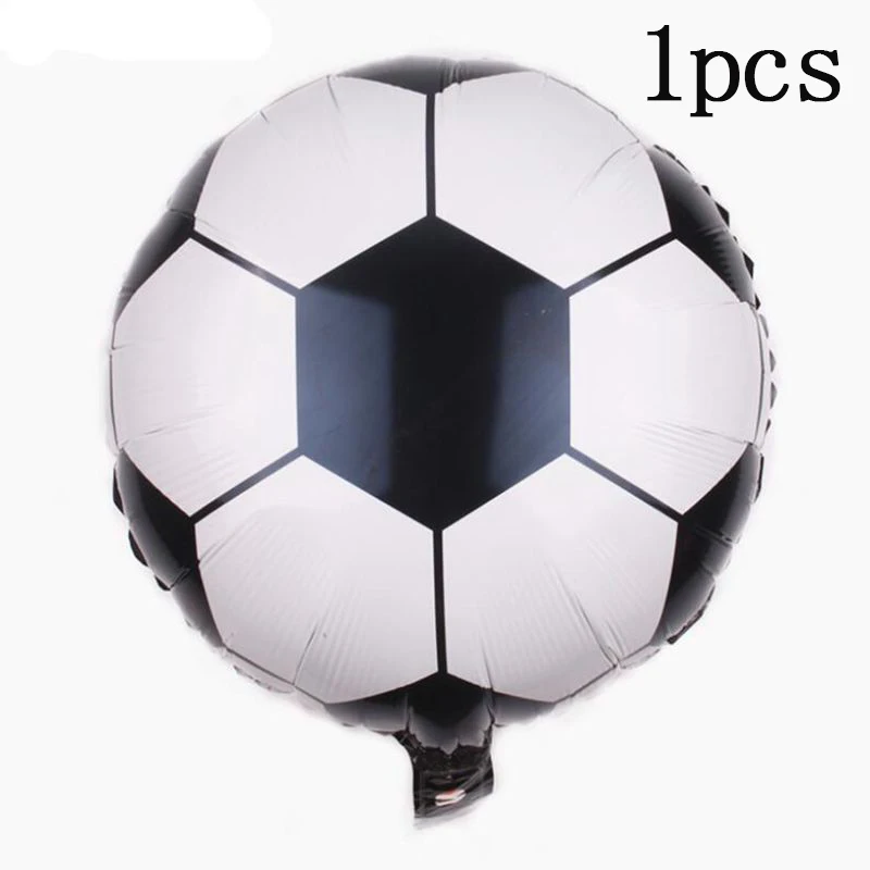 18inch black ballon 1 компл. Футбольная игра торт Топпер DIY Дети День Рождения вечерние украшения торта Дети кукла игрушка футбол выпечки кекс вечерние принадлежности - Цвет: 18inch black ballon