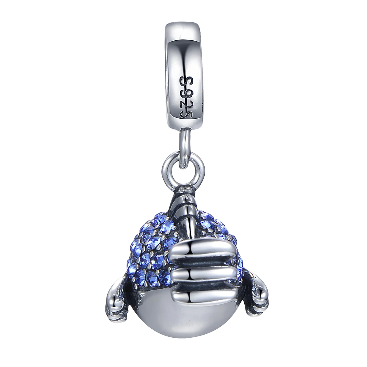 Бусина Шарм рыба из серебра 925 пробы для браслета и ожерелья|charm sterling|silver fish charmbeads