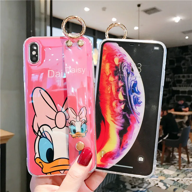 Милая повязка на руку с ремешком на запястье Daidy Donald для Redmi Note7 7a K20 Pro Etui для Xiaomi mi8 9 se lite для Redmi 7 case