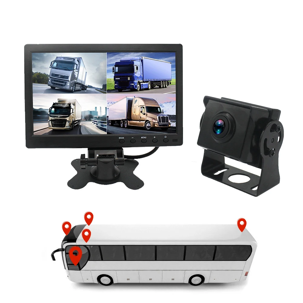 10 inch IPS Display Screen 1080P Car Rear View Camera HD Night Vision 360 Degree Panorama Monitoring System IP68 Waterproof | Автомобили и