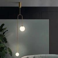 modern glass ball pendant lighting for bedroomhotel nordic gold pendant lamp hanging lights art deco pendant lamp home indoor