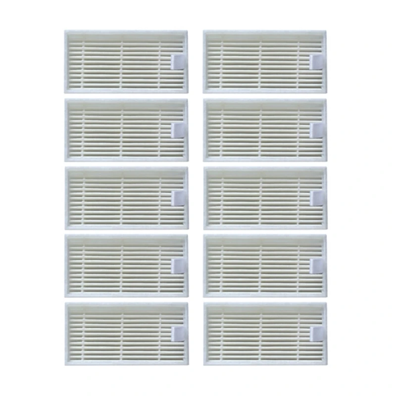 10 pcs hepa filter Пылезащитная коробка Hepa фильтр предварительно фильтр сетка для ilife v5s V3 v5 v5s pro v50 Роботизированный пылесос запасные части Аксессуары Замена - Цвет: 10 pcs hepa filter