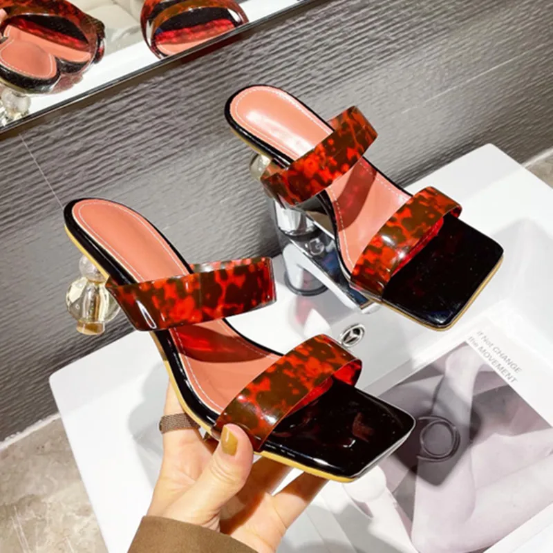 2021 летние модные туфли лодочки на высоком каблуке леопардовые женские босоножки