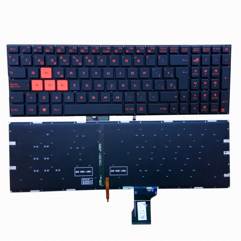 Клавиатура OVY IT с испанской раскладкой для ноутбука Asus GL502 GL502V GL502VM GL502VT GL502VY