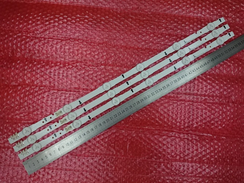 Новый комплект одежды из 3 предметов 6LED 560 мм светодиодные полосы для Samsung UN28H4000AF