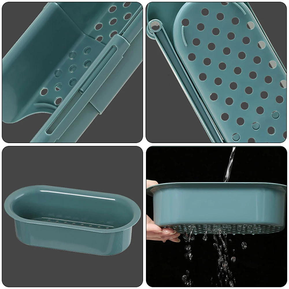 For Kitchen Retractable Drain Basket Sink Rack Telescopic Filter Leftovers Dishwashing Cloth Storage Organizer | Дом и сад