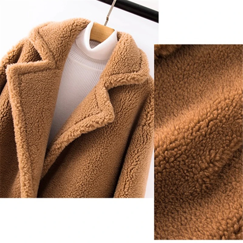 2020 зимнее женское бархатное пальто из овечьей шерсти Корейская