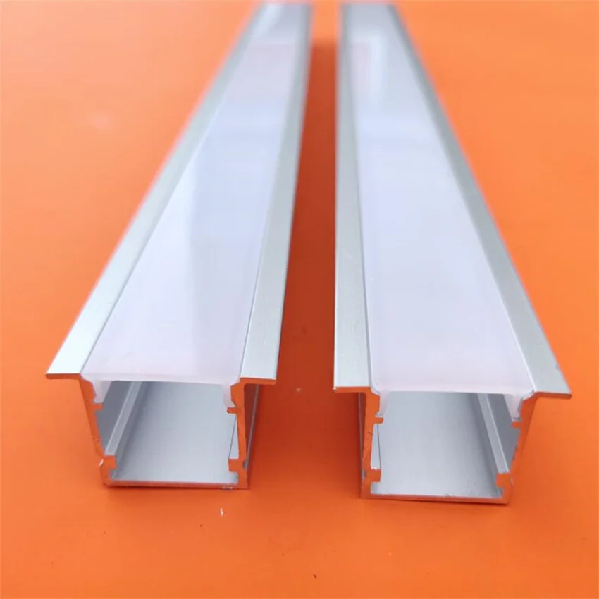 

Free Shipping Top Quality Recessed Extrusion Aluminium Profile for Led Strip Lights Bar 2m/pcs 110m/lot