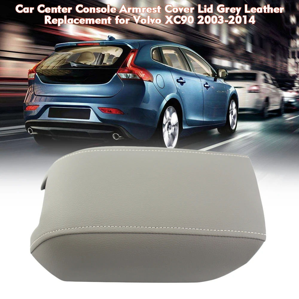 Крышка подлокотника центральной консоли автомобиля черная кожаная Замена для