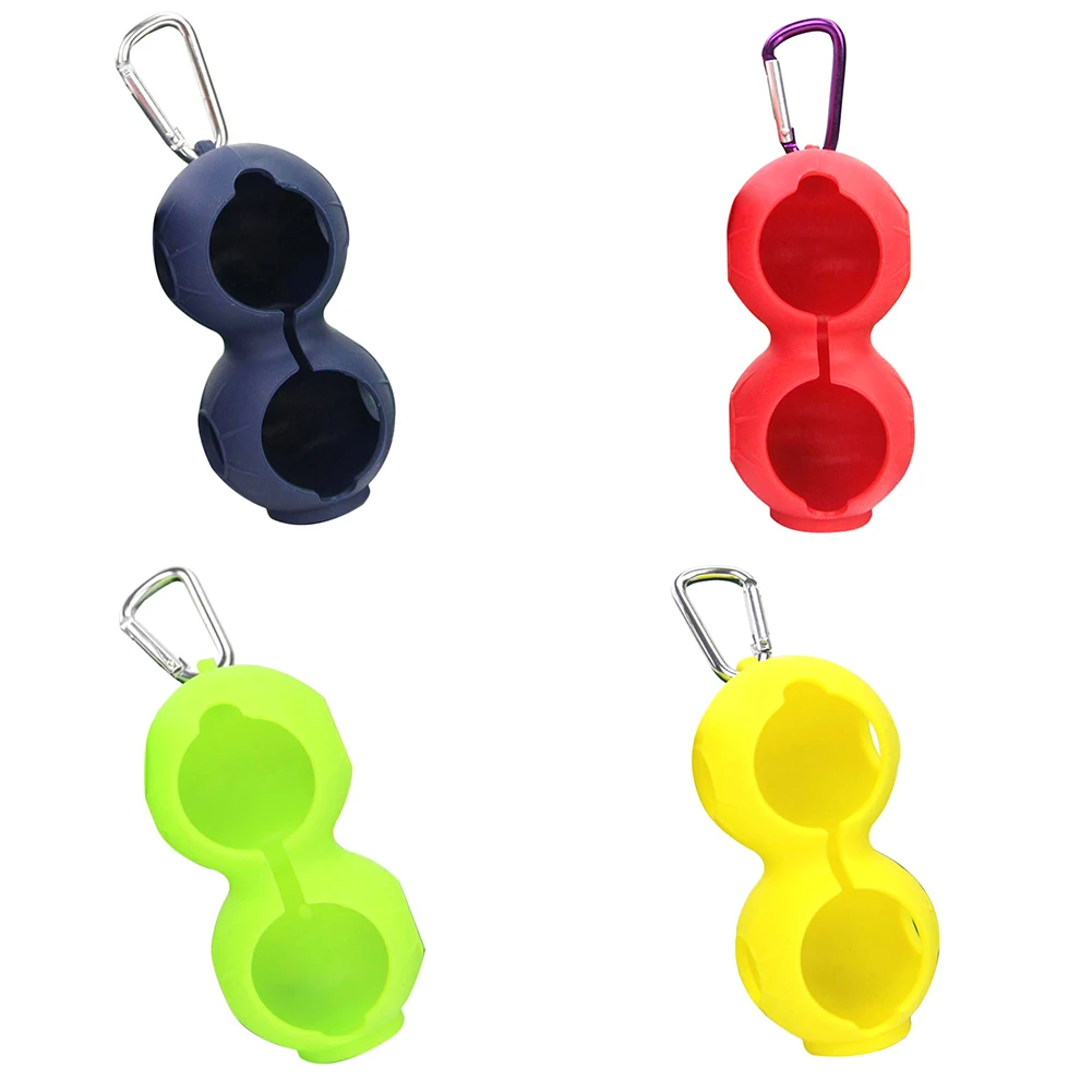 Портативный Силиконовый Держатель мяча для игры в гольф двойной шар держатель