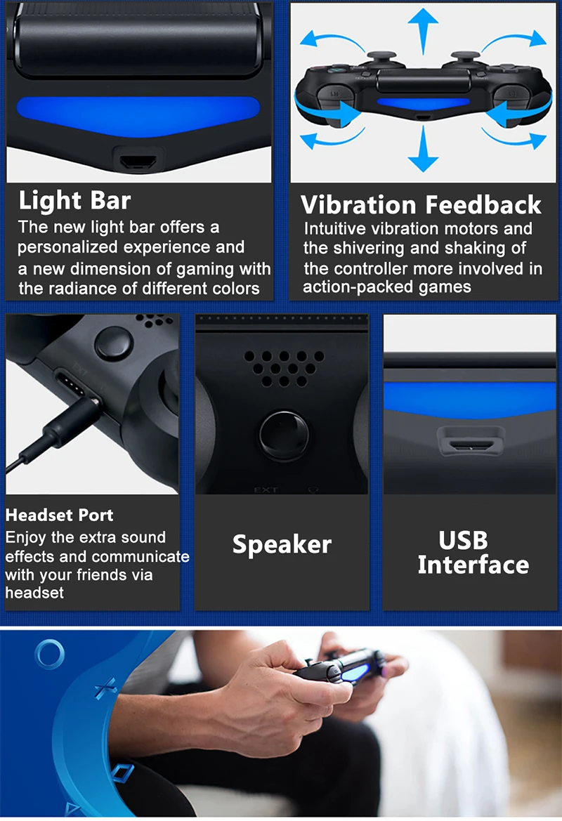 Kpay беспроводной контроллер Bluetooth 4,0 двойной шок джойстик геймпады для playstation 4 PS4 Геймпад PS4 версия 2 поддержка ПК