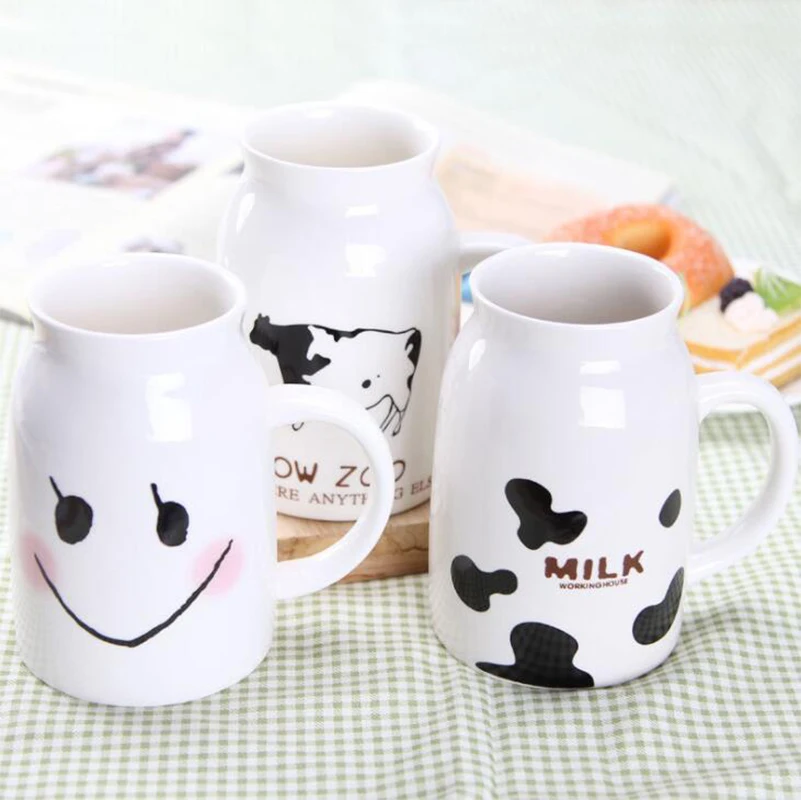 Фарфоровая чашка кружки для молока и кофе послеобеденного чая керамическая