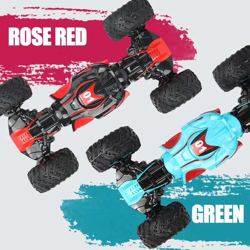 42.CM 1/12 RC 2,4G 4WD металлический пульт дистанционного управления внедорожником автомобильный двусторонний трюк четырехколесный привод скалолазание деформация автомобиль движущаяся детская игрушка