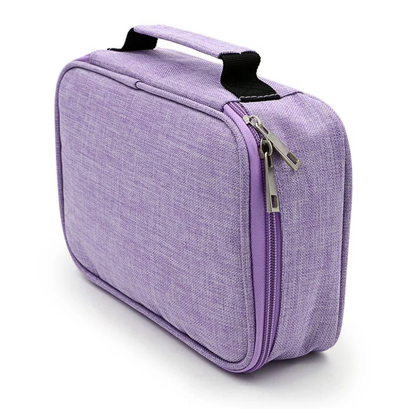 

Retro Black Dot Pencil Pen Case Cosmetic Pouch Pocket & 72 Holder Pen Colored Pencil Case School Multi-Functional