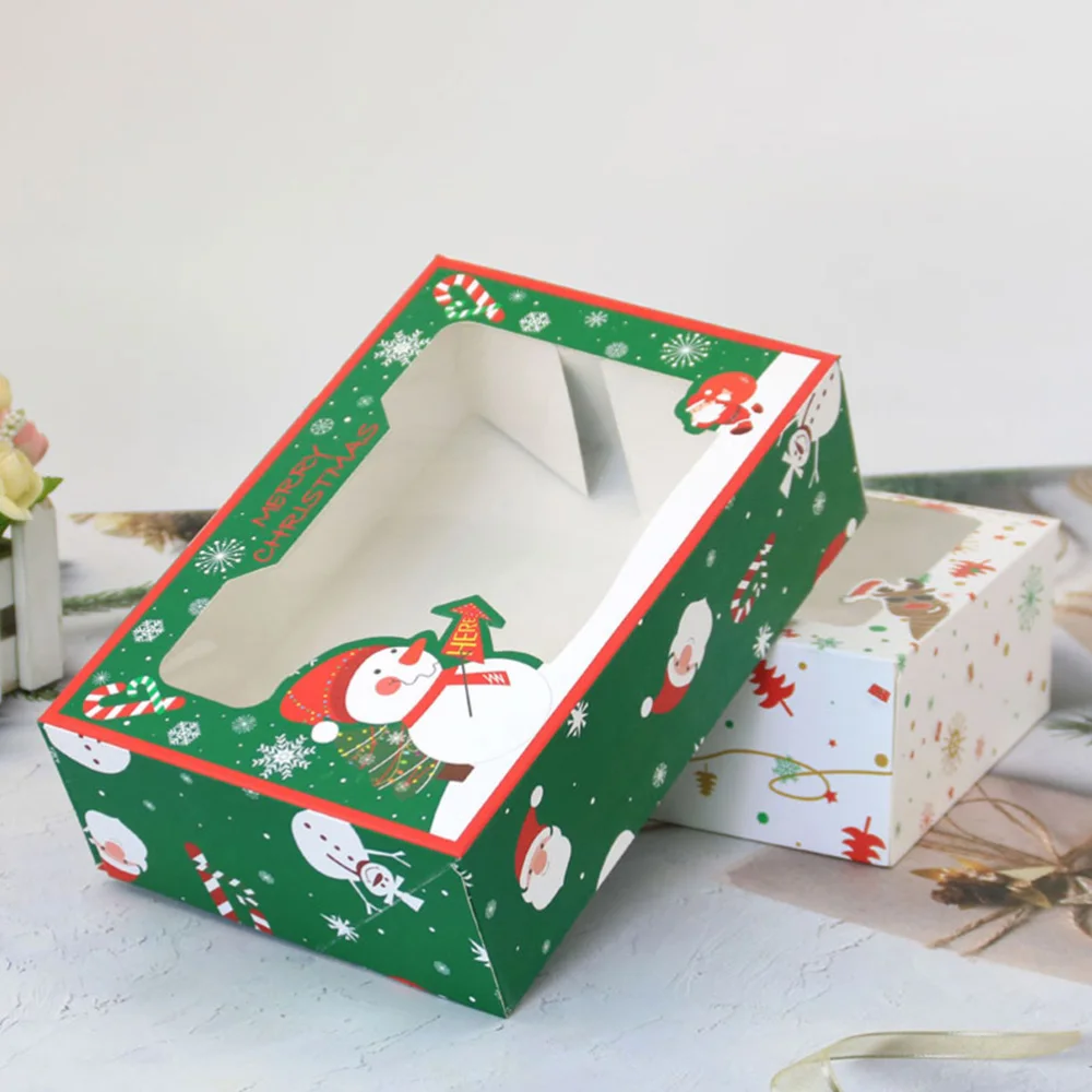 

12Pcs Paper Wrapping Box One-piece Packaging Box Cupcake Dessert Storage Boxes